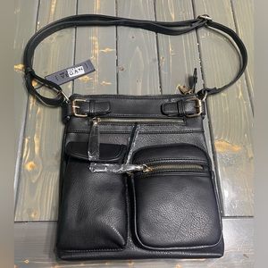 SUGU Black Over the Shoulder Purse Brand New